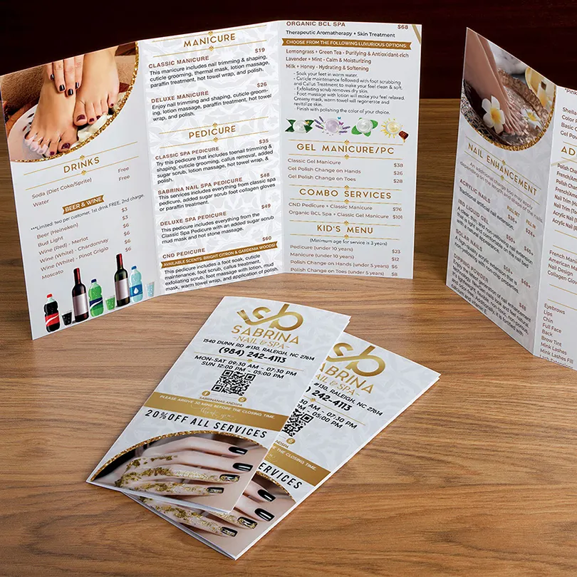 Salon brochure example