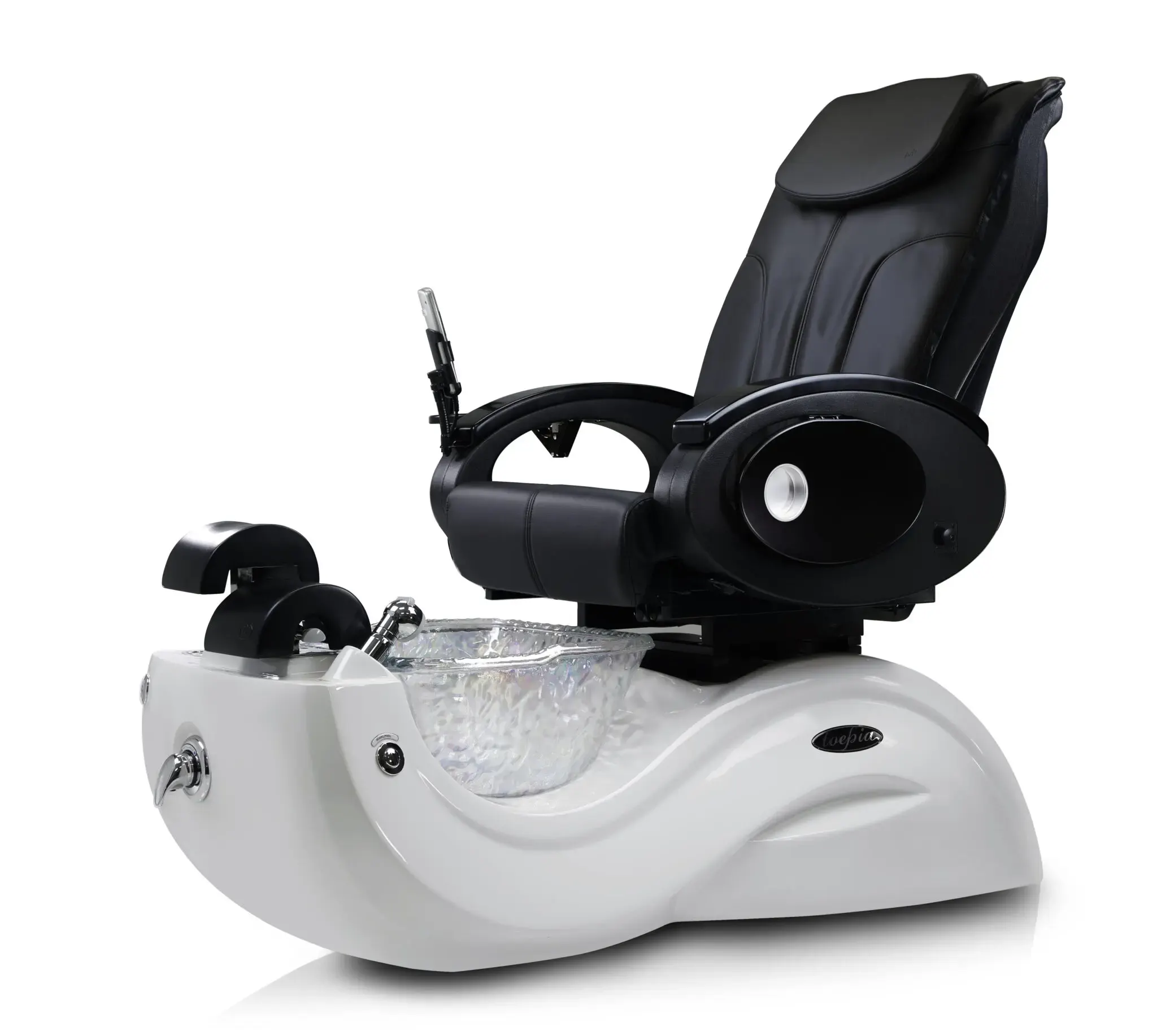 Toepia GX pedicure spa in black and white