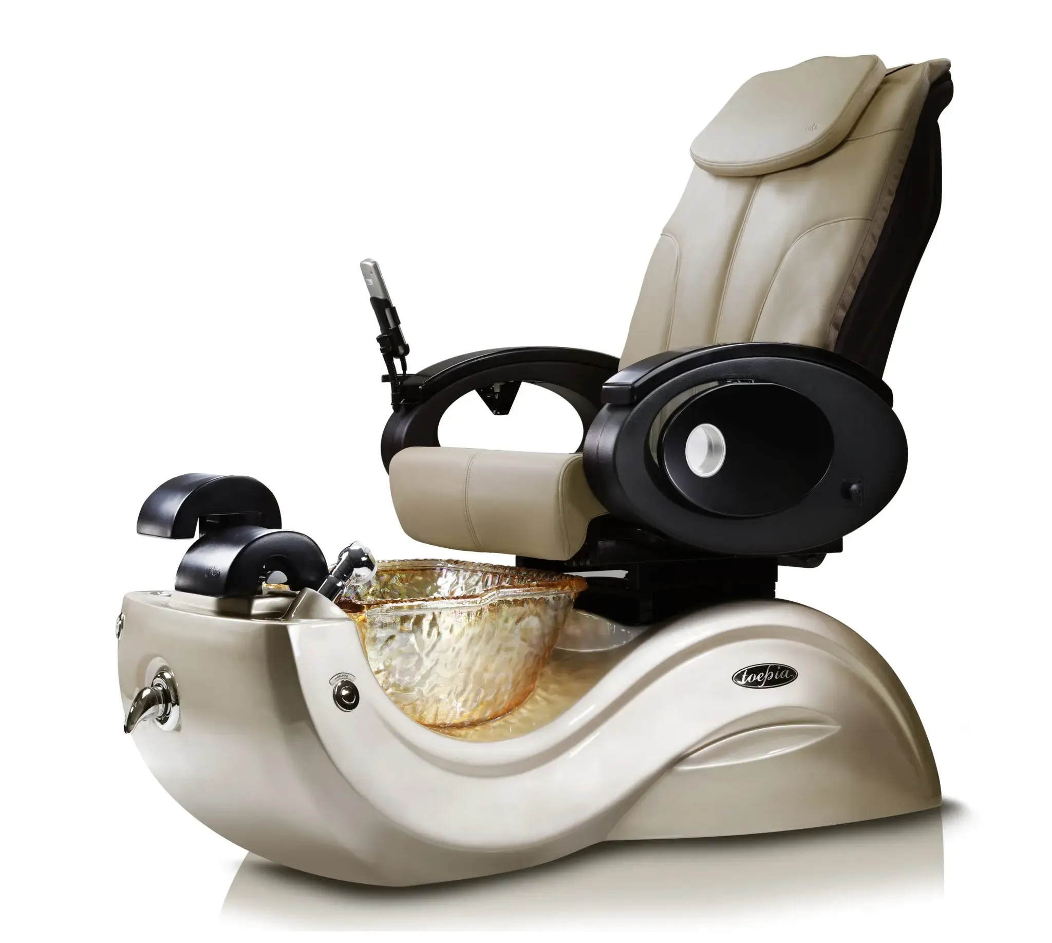 Toepia GX pedicure spa in beige and gold