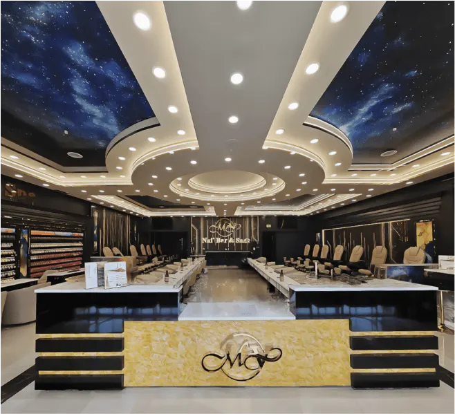 D3 custom nail salon furniture