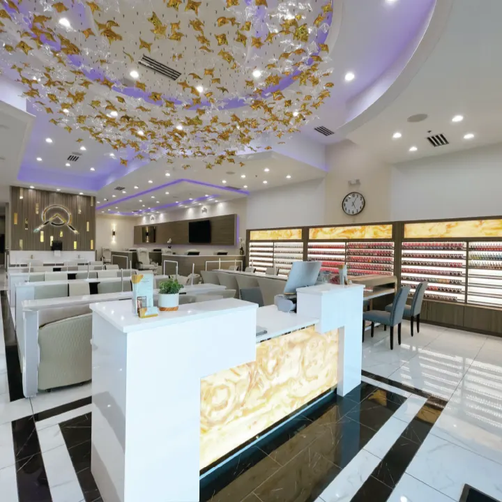 Salon furniture built and installed by D3 Salon Solution