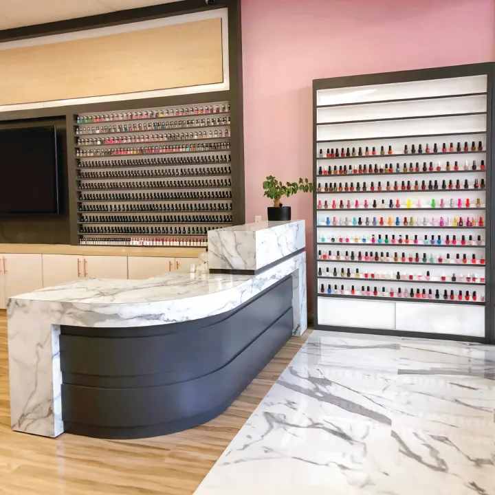 Pedi Cart built and installed by D3 Salon Solution