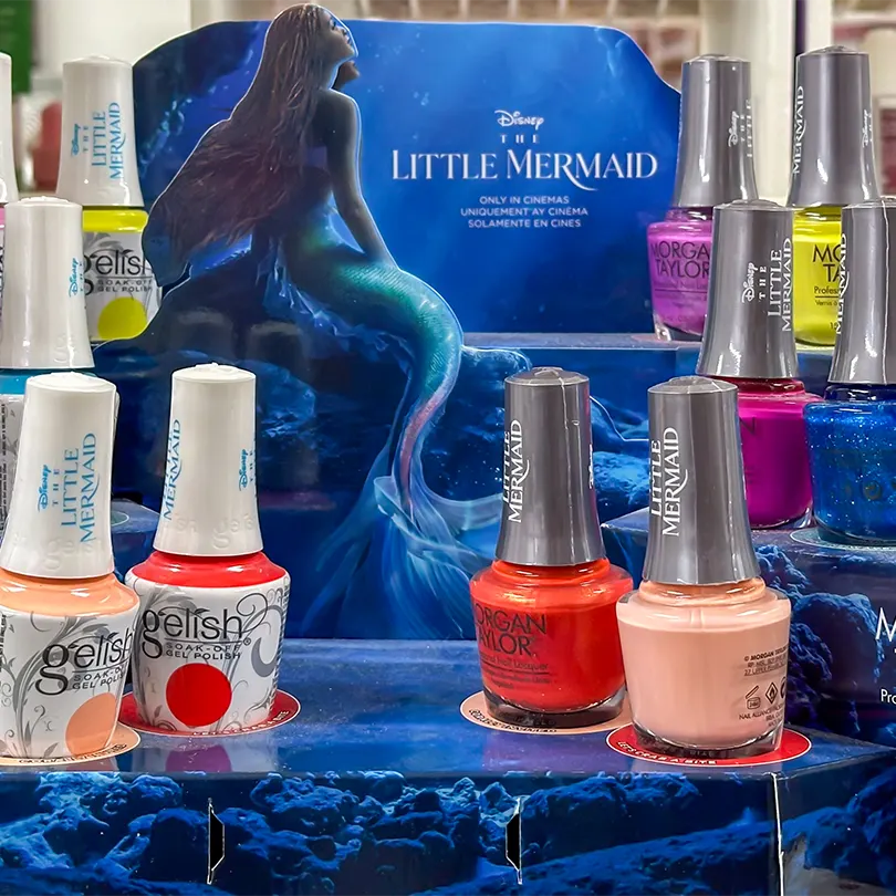 Nail polish display at Pike Beauty Supply