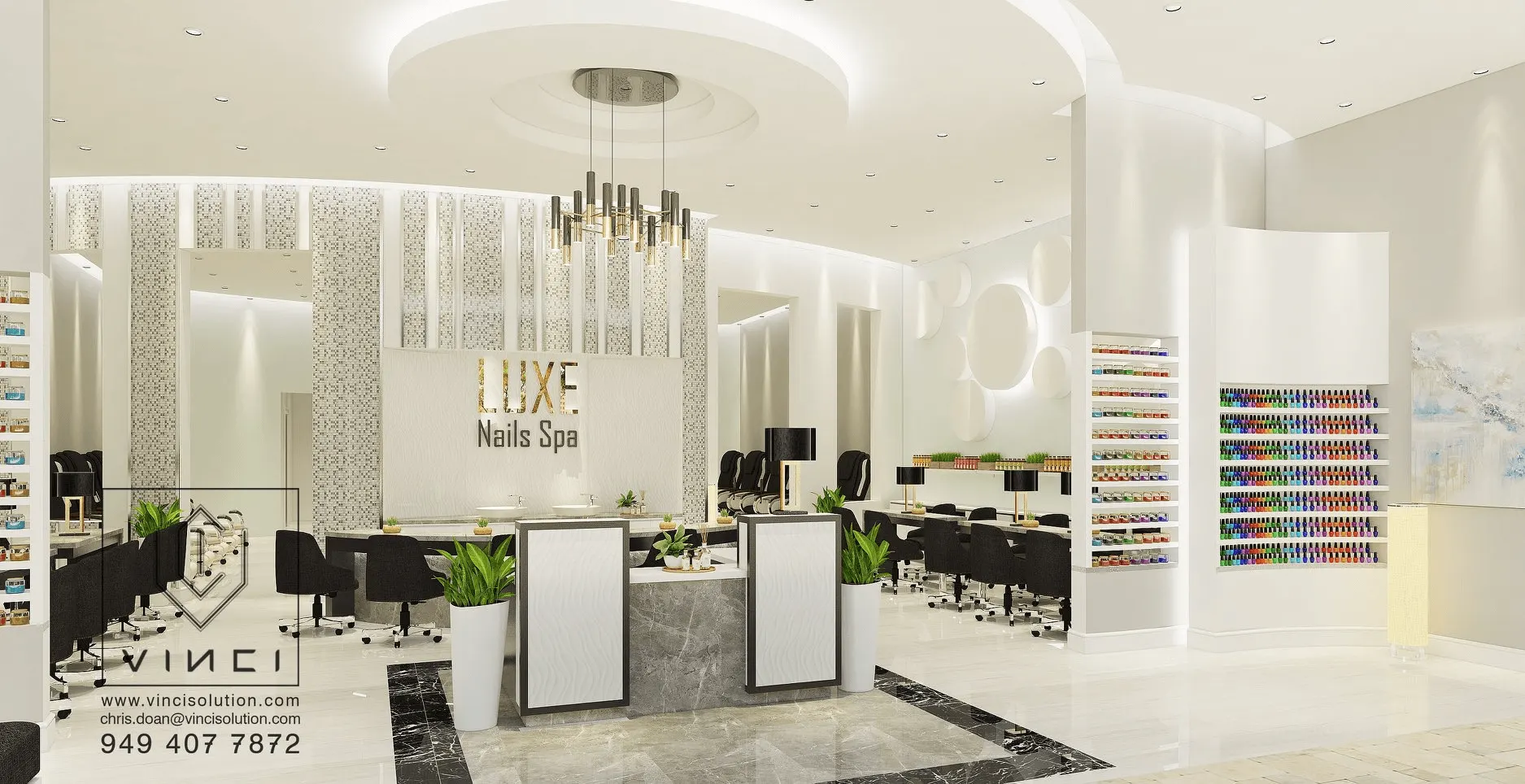 Nail salon designed by Vinci and built by D3, photo 4