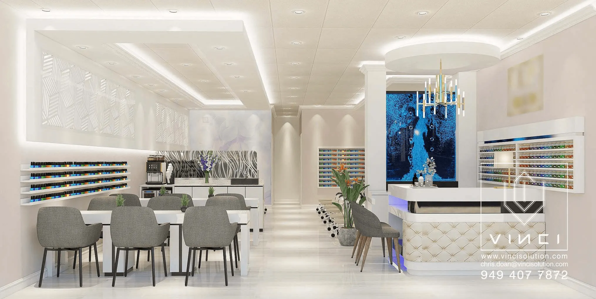 Nail salon designed by Vinci and built by D3, photo 6